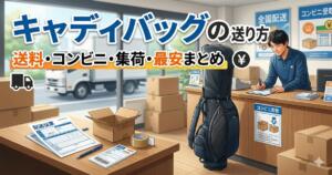キャディバッグの送り方アイキャッチ画像