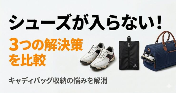 ゴルフシューズが入らない　解決策　アイキャッチ画像