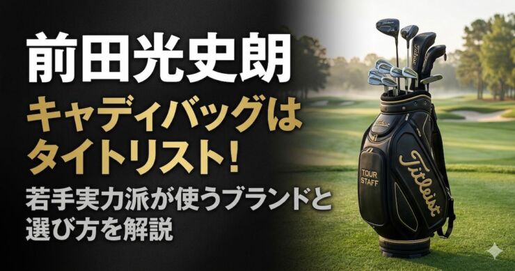 前田光史朗 キャディバッグ　タイトリスト　アイキャッチ画像
